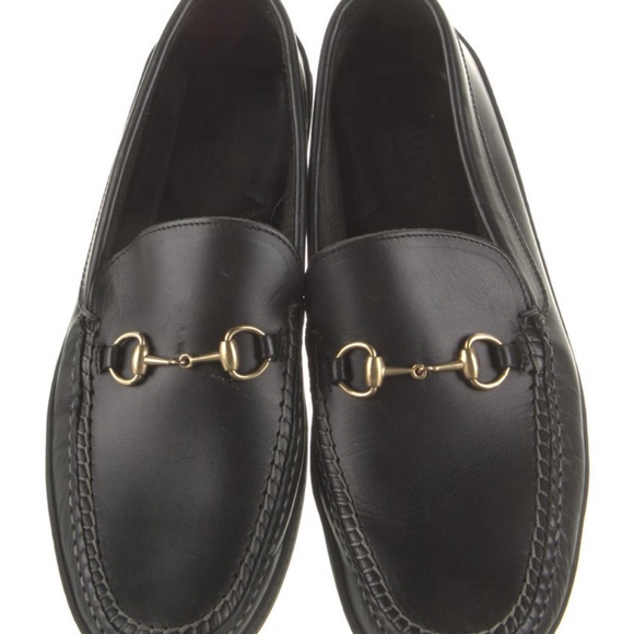Gucci Horsebit Accent Leather Loafers - Picture 2 of 5